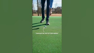 Как обращаться с мячом, застрявшим на паттинг-грине | Правила гольфа USGA