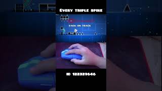 Every triple spike in Geometry Dash #geometrydash