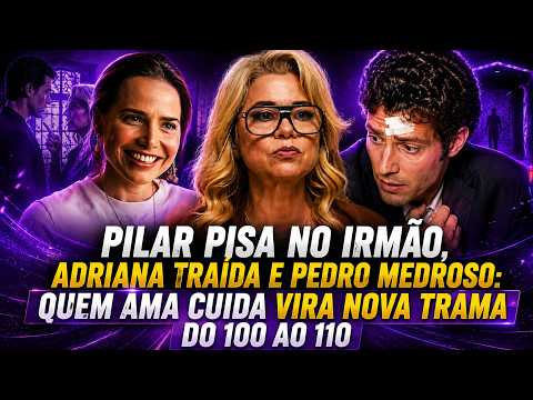 Pilar pisa no irmão, Adriana traída e Pedro medroso: Quem Ama Cuida vira nova trama do 100