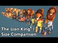 The Lion King Size Comparison 