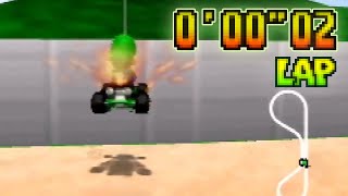 Mario Kart 64 - Luigi Raceway SC lap - 0.02 (NTSC)