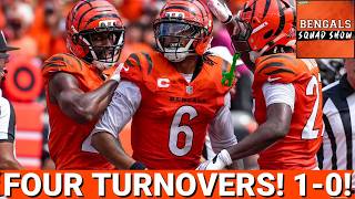 BENGALS SQUAD SHOW: DEFENSE forces FOUR TURNOVERS, Joe Burrow and Offense FINISH, Bengals are 1-0