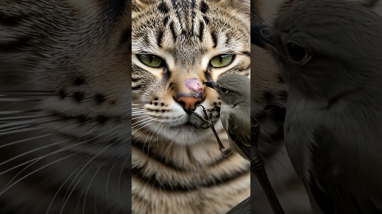 A Kind Bird and the Poor Cat 2