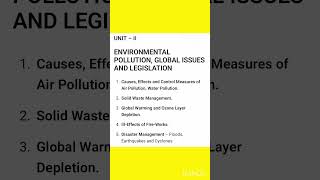 #enviromentalstudies  #bcom  #sem2 #ytshorts  #syllabus  #osmaniauniversity  #evs