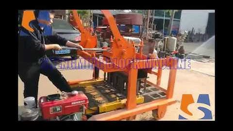QMY4 45D Egg laying movable hollow block machine