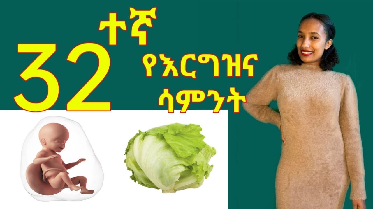 የእርግዝና ሰላሳሁለተኛ ሳምንት // 32 weeks of pregnancy ;What to Expect