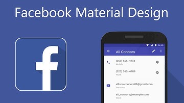 Facebook Material Design Update