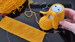 1 Saatte Ördüm En Kolayından Iki Şiş Bağlamalı Yenidoğan Bebek Patiği