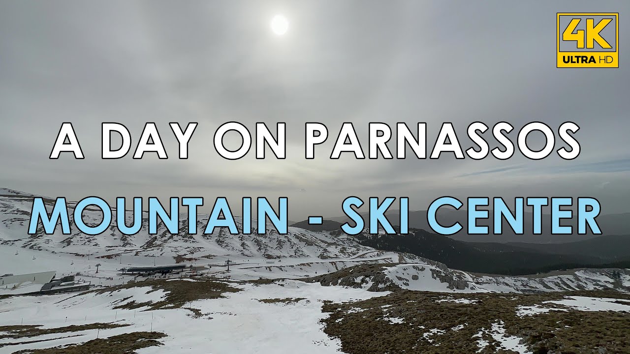PARNASSOS SKICENTER - ΠΑΡΝΑΣΣΟΣ ΧΙΟΝΟΔΡΟΜΙΚΟ /4k - drone χιονοδρομικό