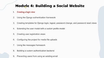 Mastering Django in 2023 (Arabic)  – Module 4 - Creating a Login View Part 1
