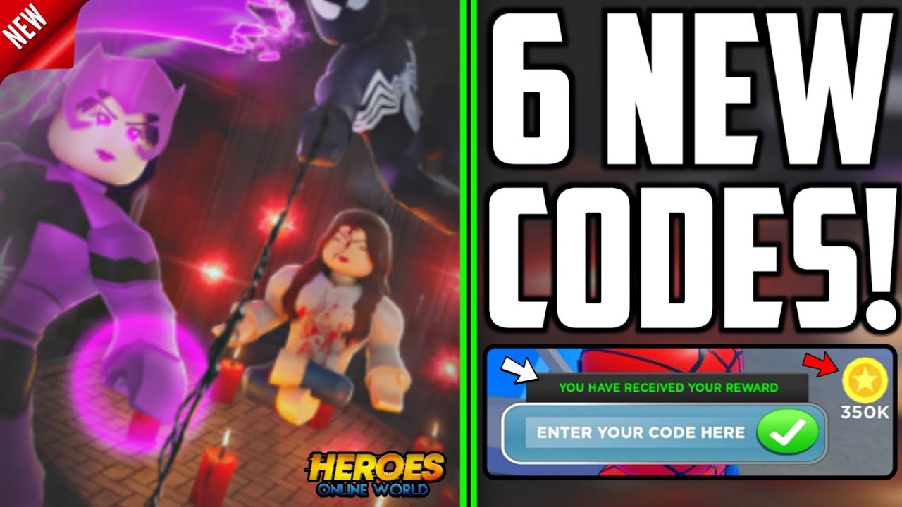Heroes Online World Active Codes June 2023