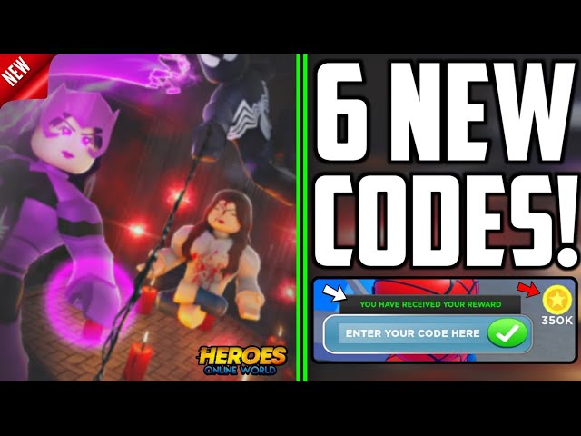 🤩 Today Updated Codes 🤩 HEROES ONLINE WORLD CODES - ROBLOX HEROES ONLINE  WORLD CODES NOVEMBER 2023 