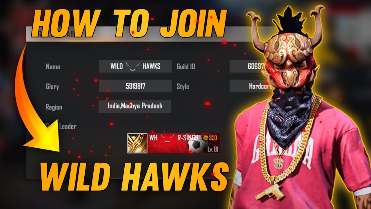 How To Join "WILD HAWKS" Guild FF | Level 60 Only | 59 lakh+ Glory | Everyone Can Join.