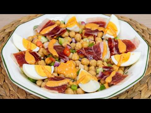 Chickpea Salad 🥗 You'll LOVE this sauce!!