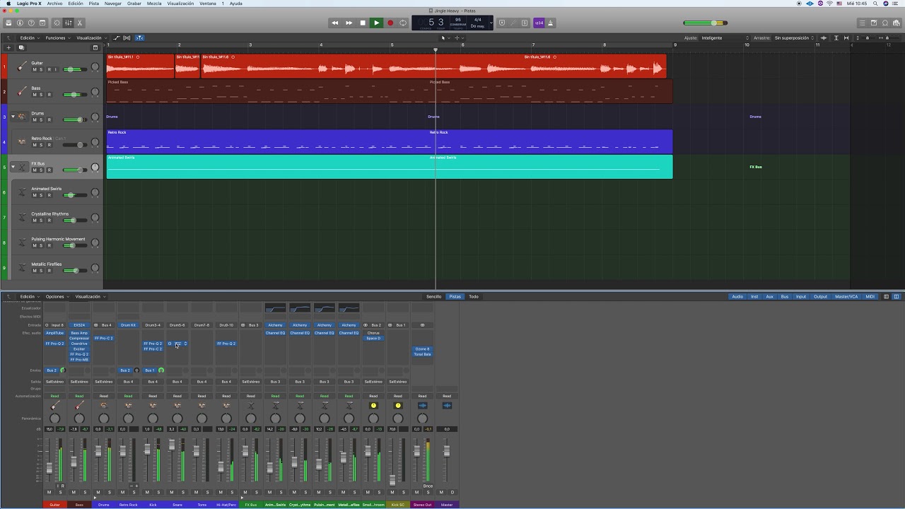Heavy Metal Demo en Logic Pro X