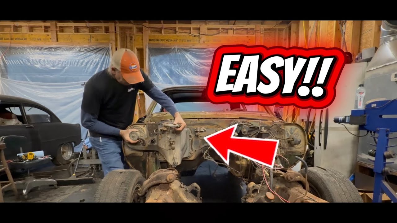 Снятие коробки кондиционера Chevy Nova