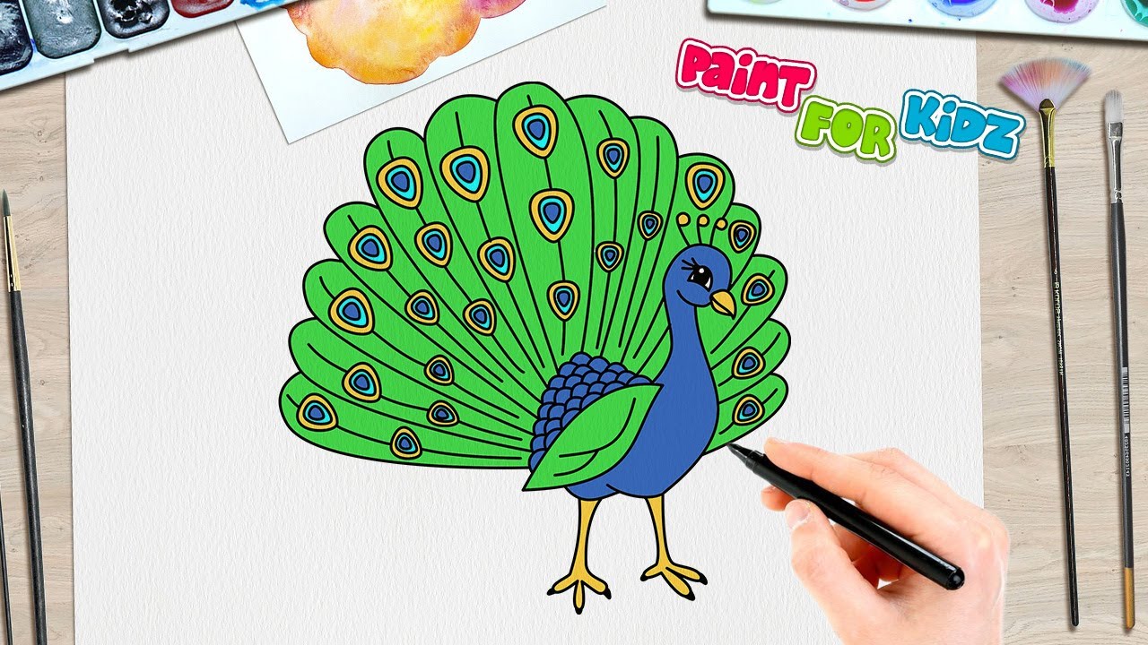 Peacock Drawing Step by Step. How to Draw Peacock For Youngsters | by  Drawing ideas | Medium