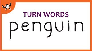 Penguin Drawing How To Turn Words Penguin Into A Cartoon Penguins Wordtoons