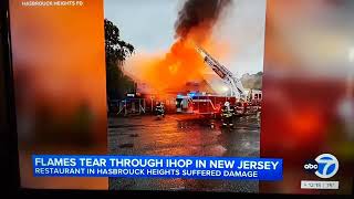IHOP fire in Hasbrouck Heights New Jersey on Channel 7 News