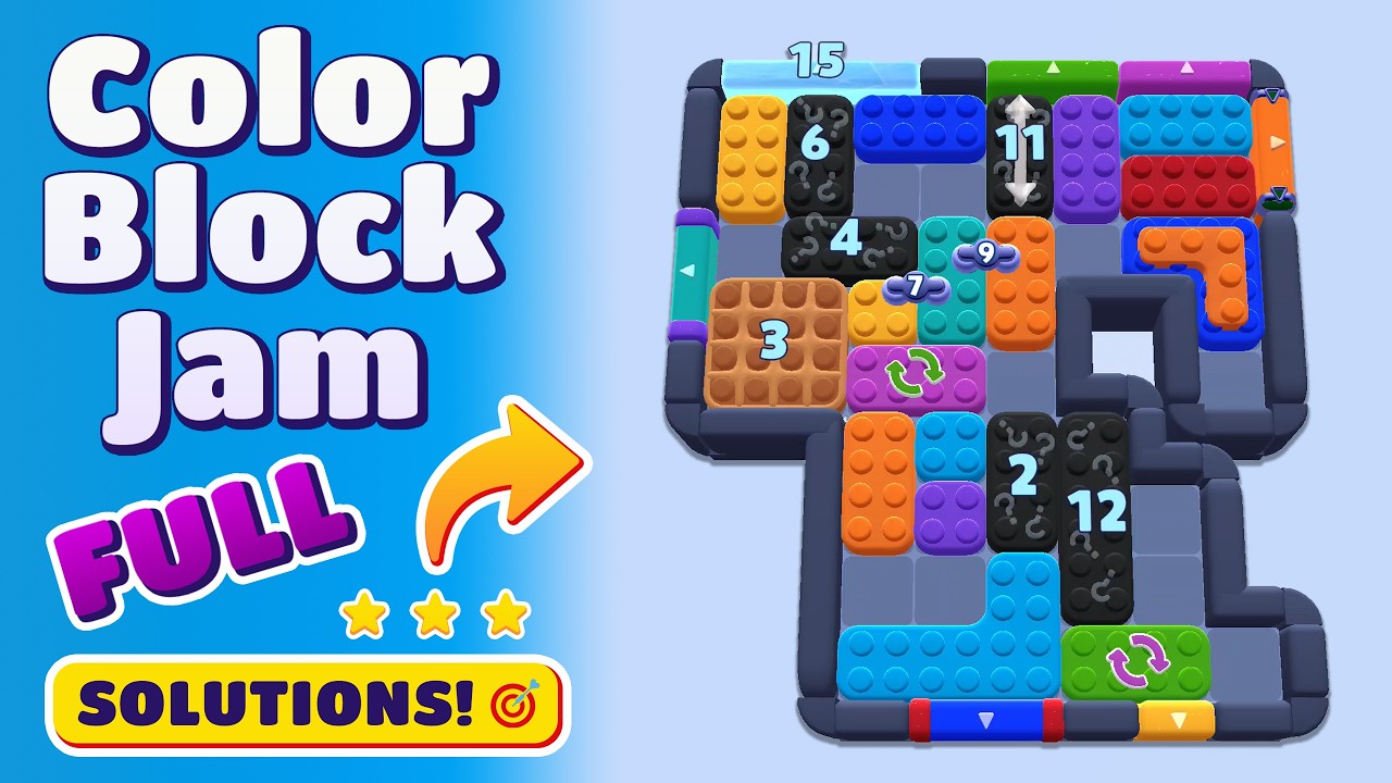 Color Block Jam Level 1377 Walkthrough (1378, 1379, 1380 & 1381
