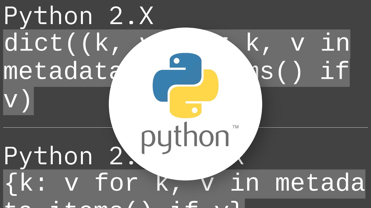 Efficient way to remove keys with empty strings from a dict - YouTube