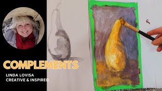 Unlock the Power of Complementary Colors! Double-Brush Painting with Linda Lovisa