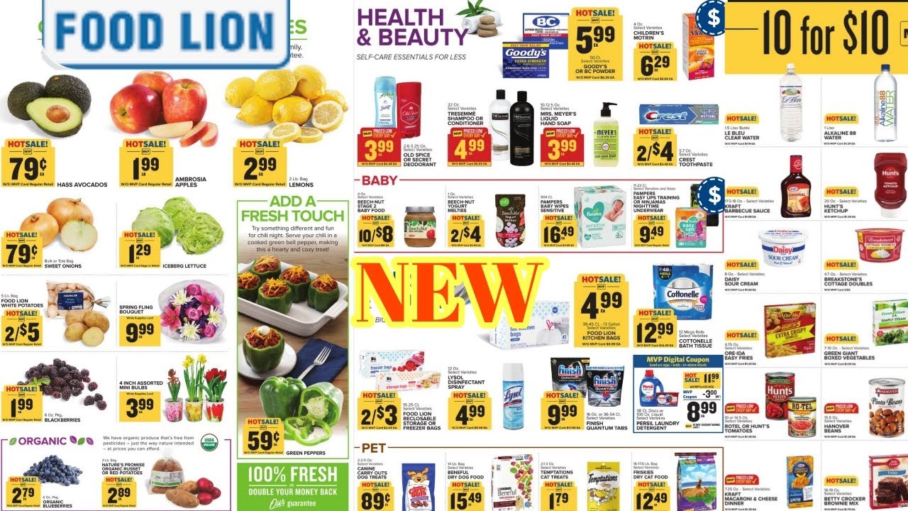 FOOD LION AD SNEAK PEEK FOR 02/23 TO 03/01 Food Lion Shop With me AND
