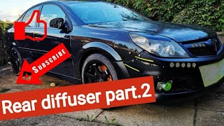 ( CUSTOM ) REAR DIFFUSER for the TIMEATTACK Project part2