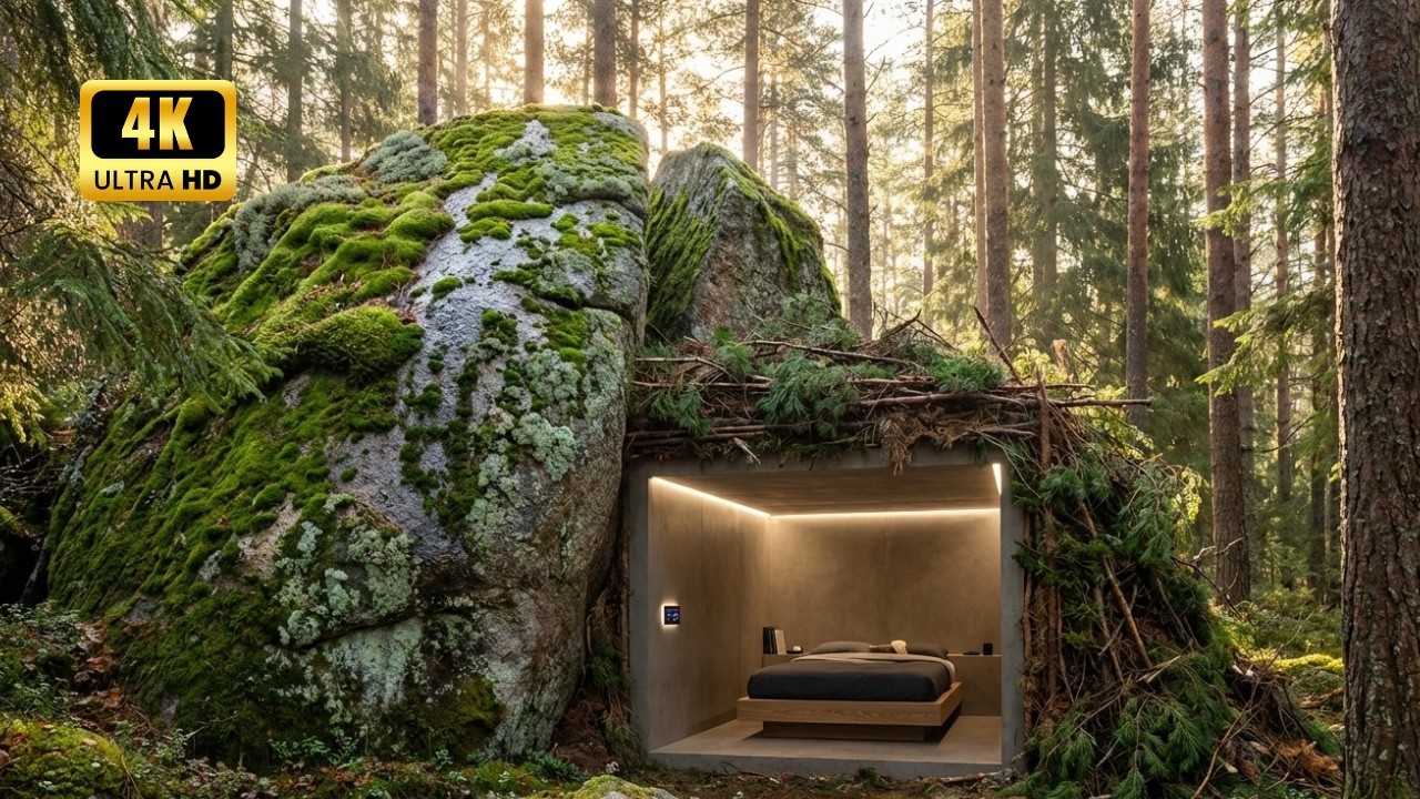 He Built a Survival Shelter During a Storm Using Only What Nature Provided That Night