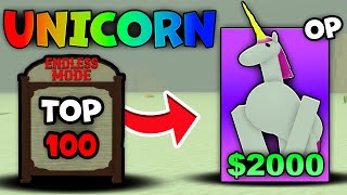 I Got The *NEW* Top 100 Endless UNICORN UNIT!!! | WILD RAILS TD screenshot 2