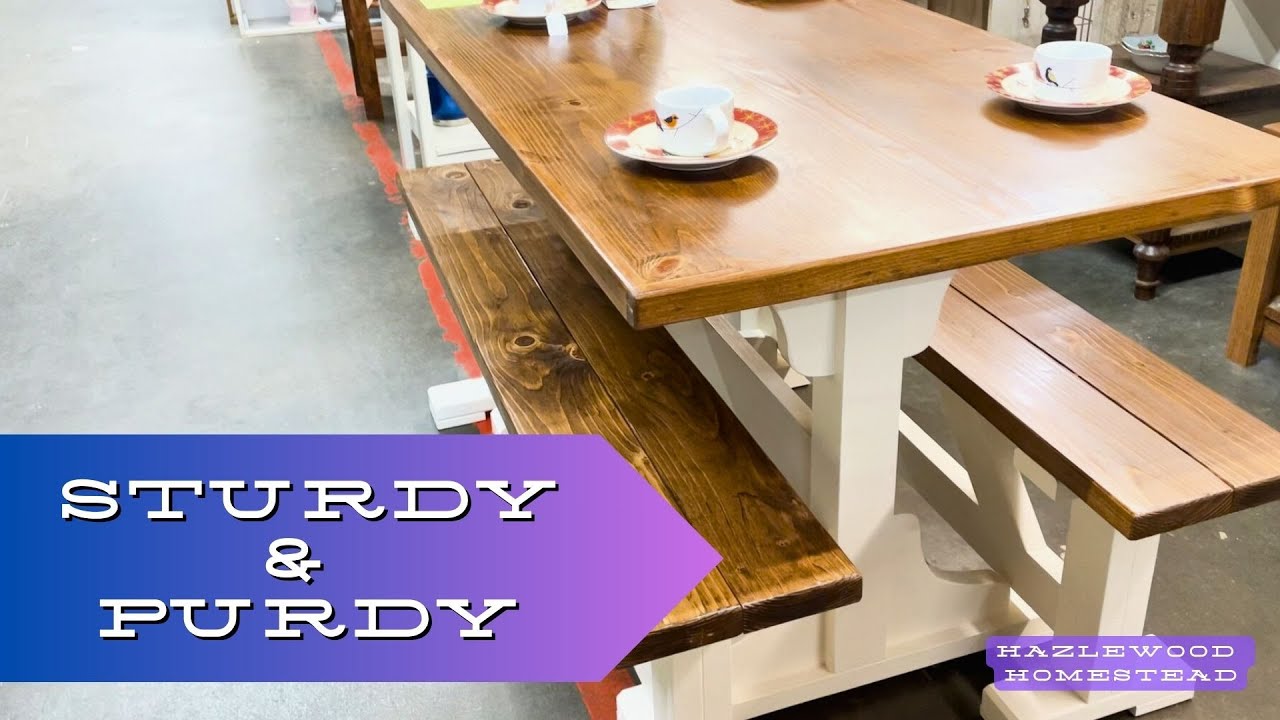 Sturdy & Purdy ~ Another Beautiful Handmade Table From Alan! - YouTube