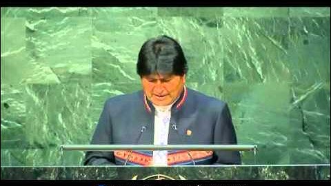 Evo Morales defiende los derechos de la Madre Tierra en la ONU - 22 de abril de 2016