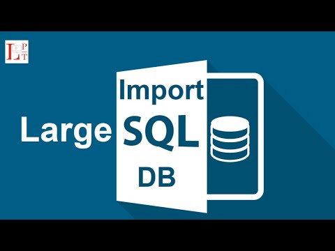 How to import large mysql database