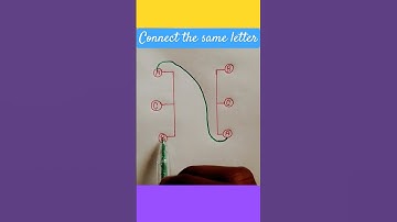 Connect the same Letters || #puzzle #trick #logic #viralvideo