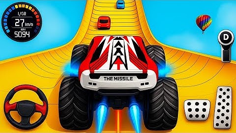 Monster Truck Mega Ramp Impossible Driver - Monster Truck Stunt Racing - Android Gameplay 