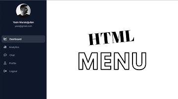 Html ve Css ile Basit Menü Yapımı - Side Navigation Bar