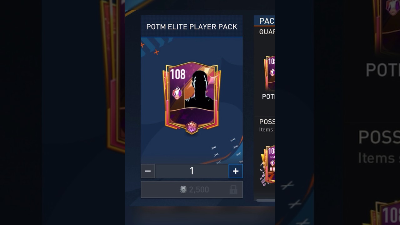 POTM ELITE PLAYER PACK OPENING
