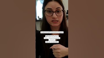 Proofreader Teaches Proofreading