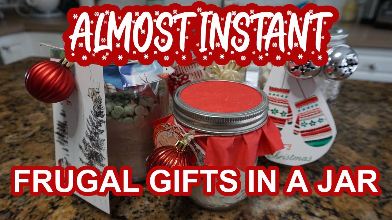 ALMOST INSTANT FRUGAL GIFTS IN A JAR - YouTube