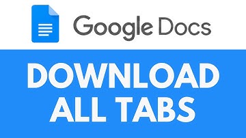 How To Download All Tabs in Google Docs | Download Entire Google Docs Files | Google Docs Tutorial