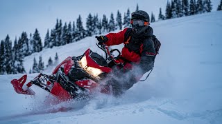 Technical MILE long wheelie on my skidoo lynx through the trees