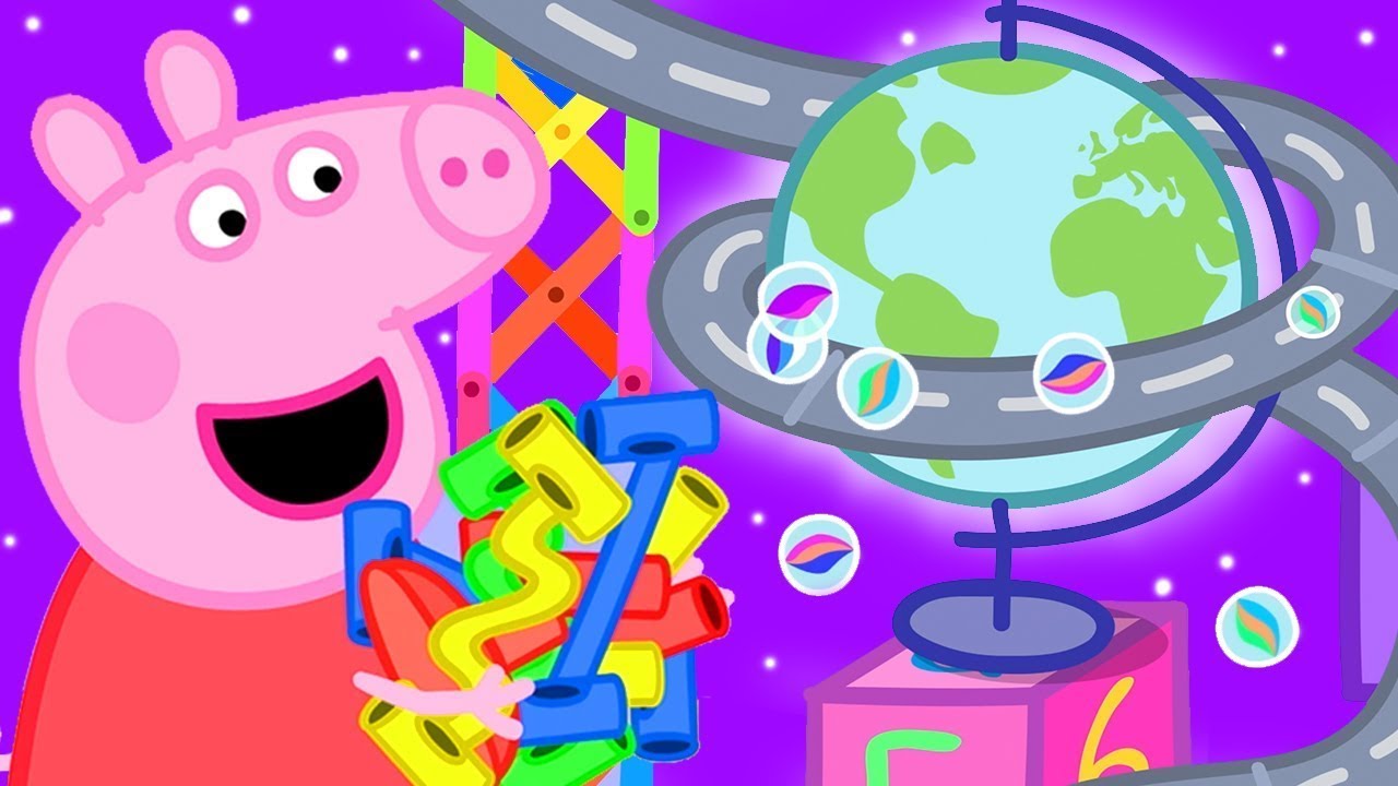 Peppa Pig Official Channel Peppa Pig Marble Race Challenge YouTube