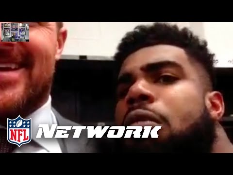 Ezekiel Elliott At it Again, Photobombing Jason Witten's Interview | Primetime | NFL
