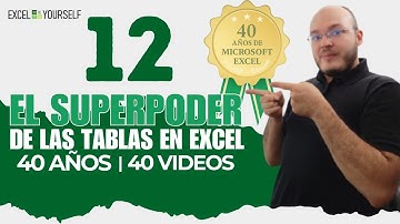 40 años de Excel | Esto pasa cuando usas Tablas en Excel 🤯 | Video 12 - 40 #excel