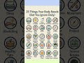 Change Your Life with These 25 Body-Boosting Habits