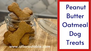 Peanut Butter Oatmeal Dog Treats