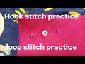 Hook stitch and loop stitch practice.     Class 5 online tailoring course #tailoring #tailoringtips 