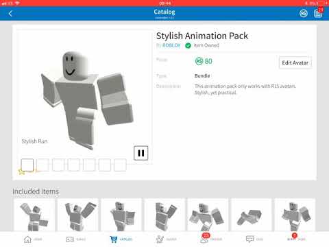 Getting The Stylish Animation Pack In Roblox Youtube