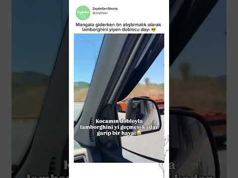 Dobloyla lamborghini sollayan dayı 😎
