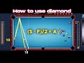 How to use diamond in 8 ball pool